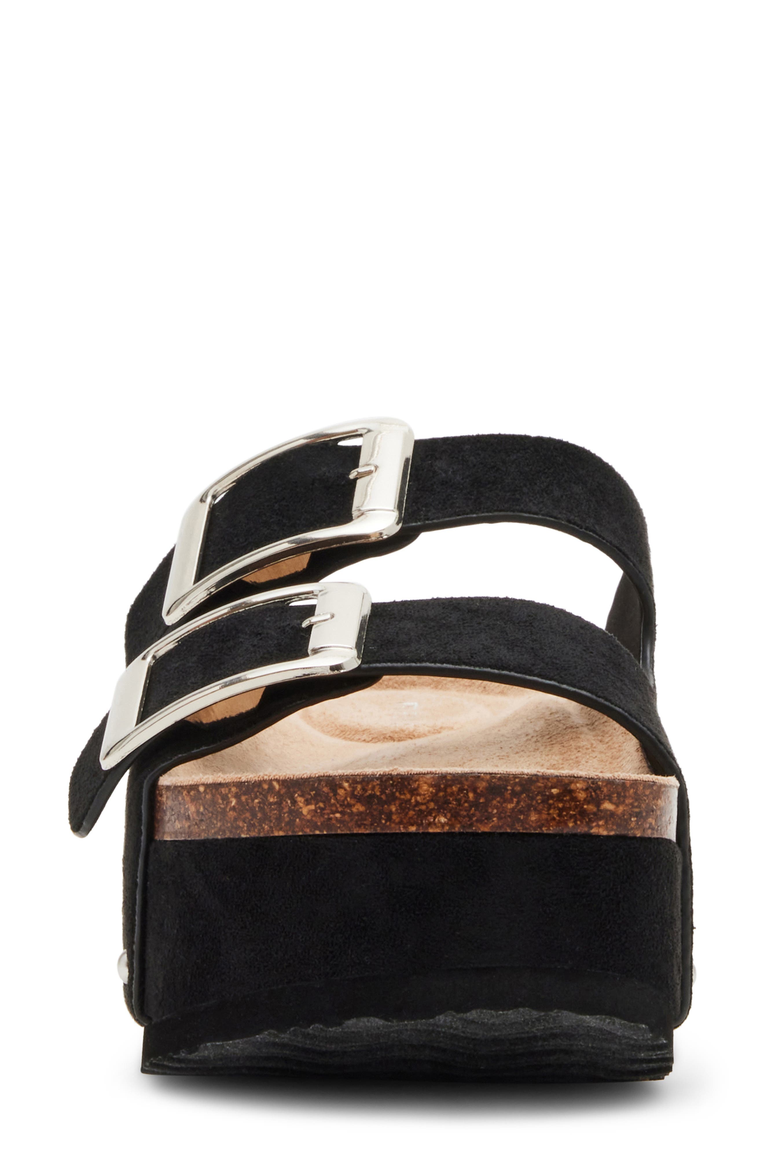 Madden Girl Babess Slide Sandal, Alternate, color, Black Fab