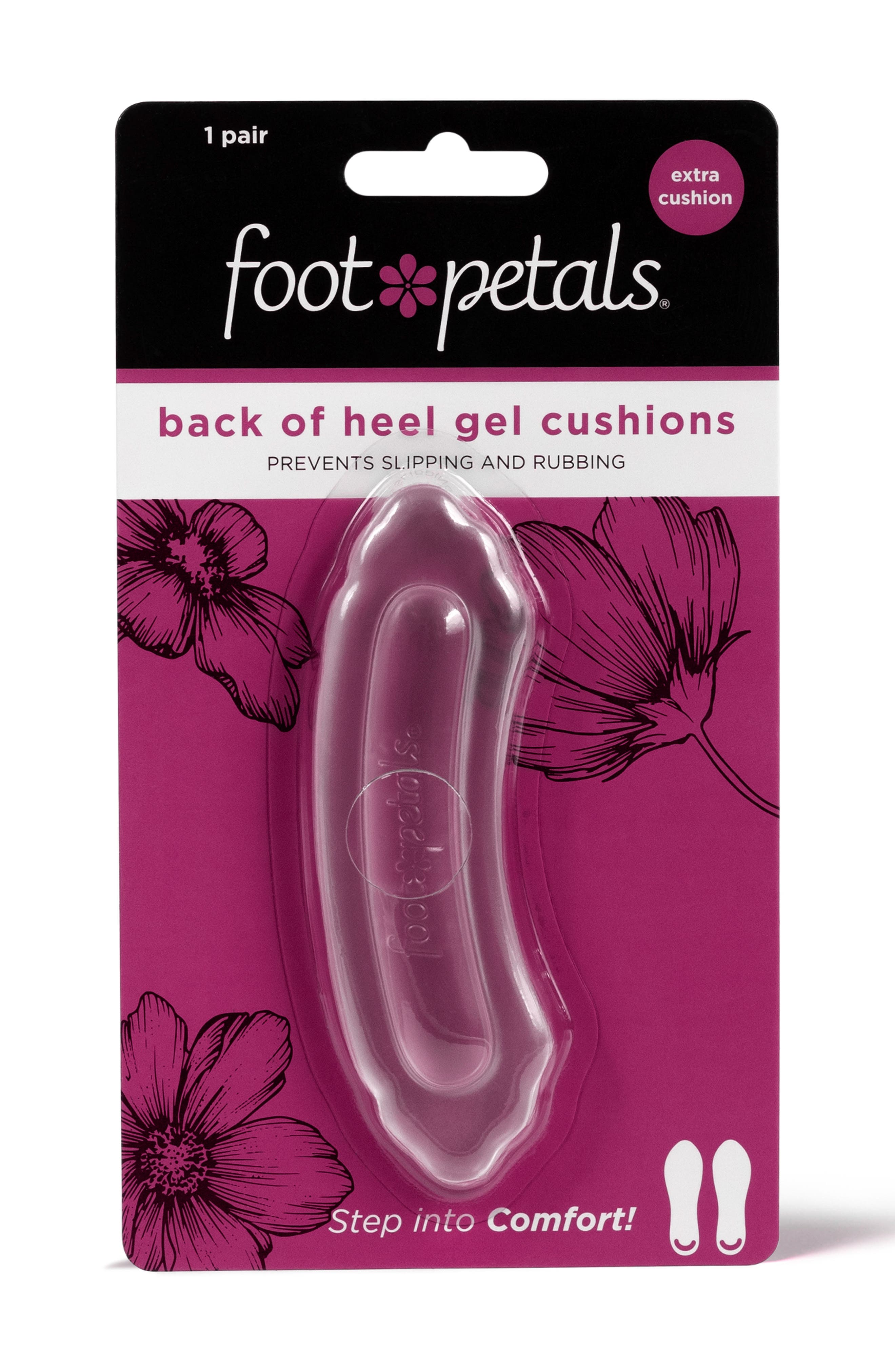 Back of Heel Gel Cushions, Main, color, PINK GEL