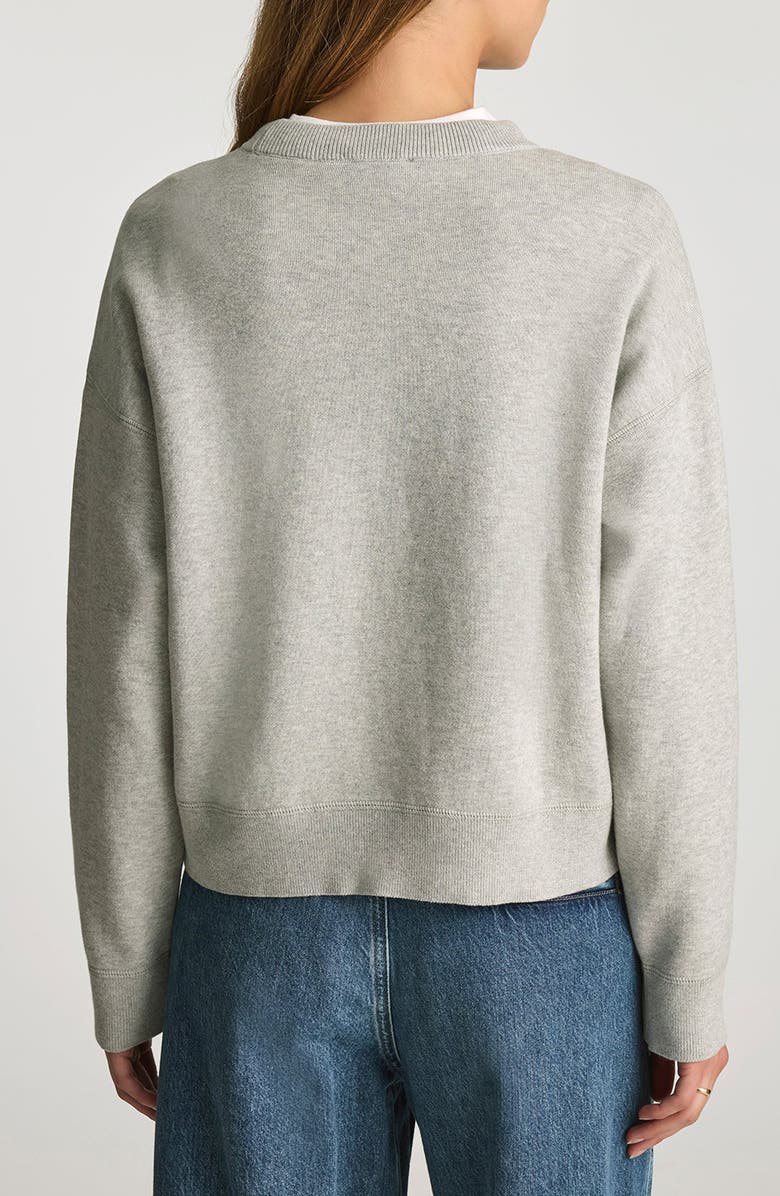 Mavi Jeans Crop Cotton Blend Sweatshirt, Alternate, color,