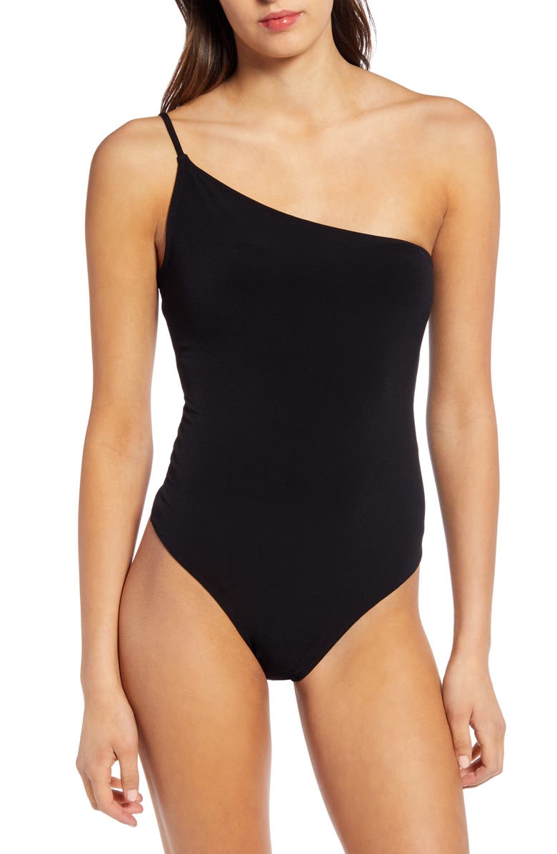 Leith One-Shoulder Bodysuit, Alternate, color, 