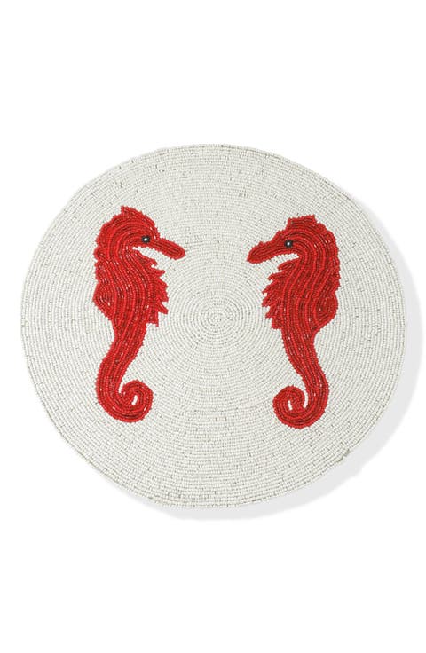 The Coral Kiss Beaded Placemat