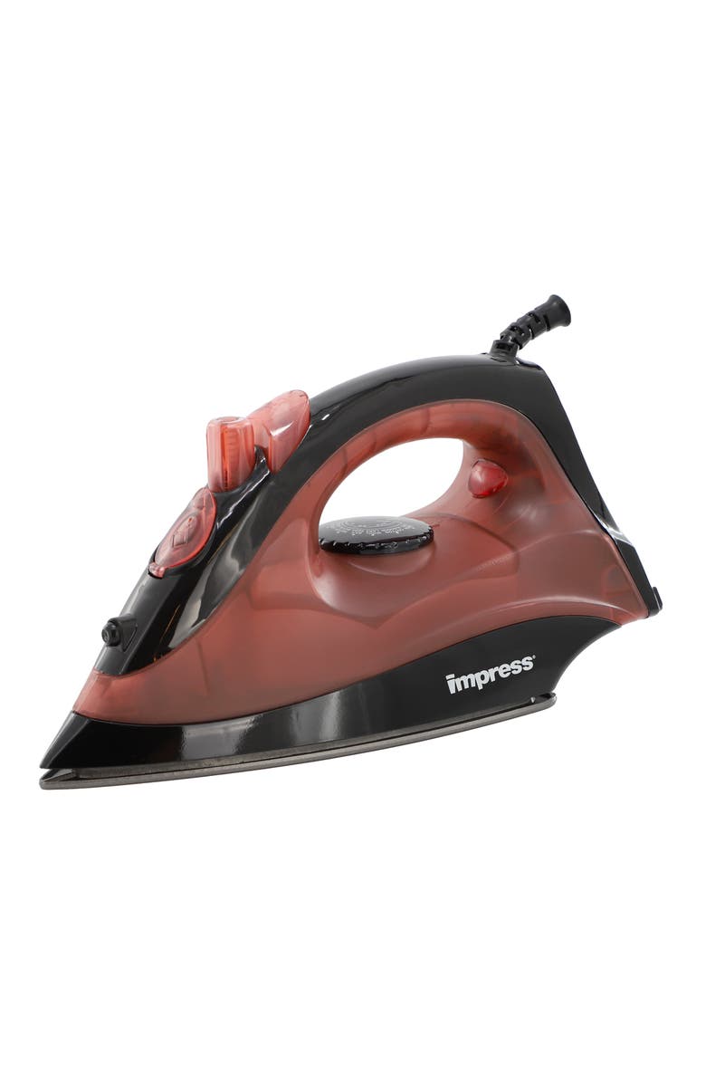 Impress Compact & Lightweight Steam & Dry Iron, Main, color, Red