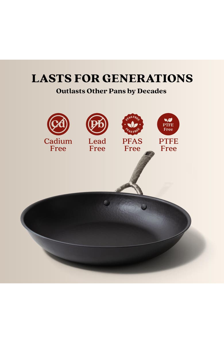 Alva Artist Blue Carbon Steel Frying Pan, Alternate, color, Blue 9.5-Inch