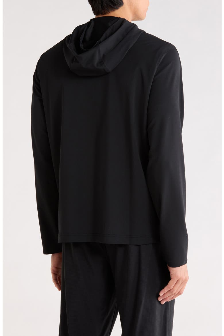 Horizon Full Zip Active Hoodie, Alternate, color, BLACK