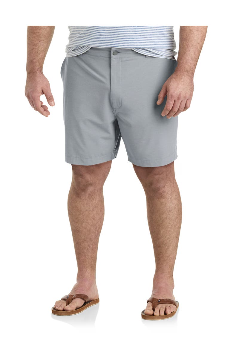 Faherty Big & Tall All Day Shorts, Main, color, Ice Grey