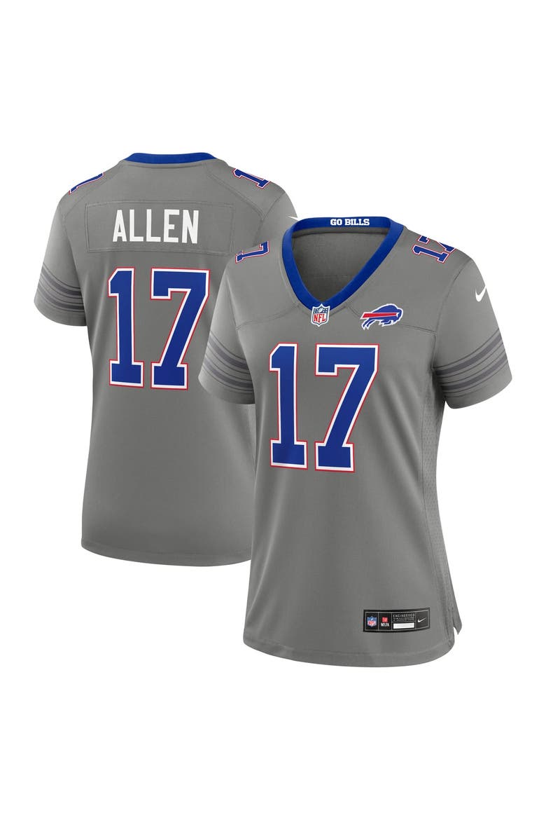 Women's Nike Josh Allen Gray Buffalo Bills Nickel City Game Jersey, Main, color, Gray