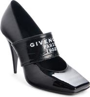Givenchy Logo Square Toe Mary Jane Pump