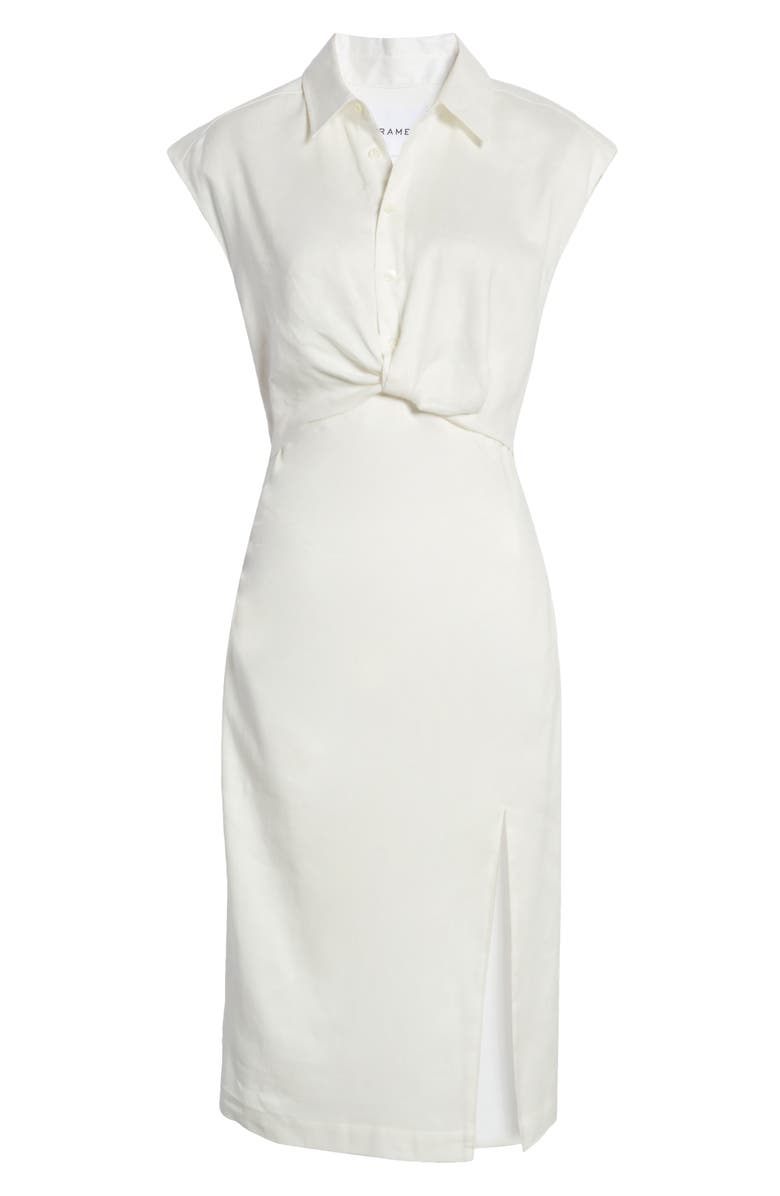 FRAME Twist Sleeveless Shirtdress, Alternate, color,