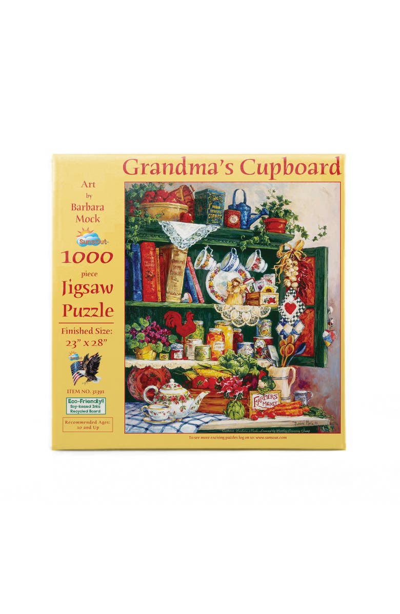 Sunsout Grandma's Cupboard 1000 piece Jigsaw Puzzle for Adults, Alternate, color, Multicolor