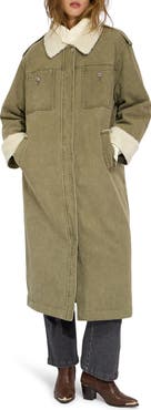 Belle & Bloom Chill Rider Denim Faux Shearling Coat