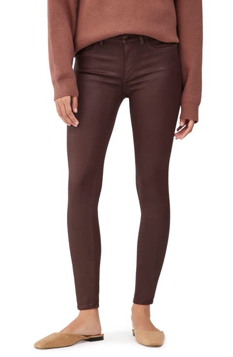 Florence Instasculpt Coated Mid Rise Skinny Jeans