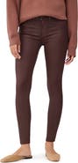 DL1961 Florence Instasculpt Coated Mid Rise Skinny Jeans