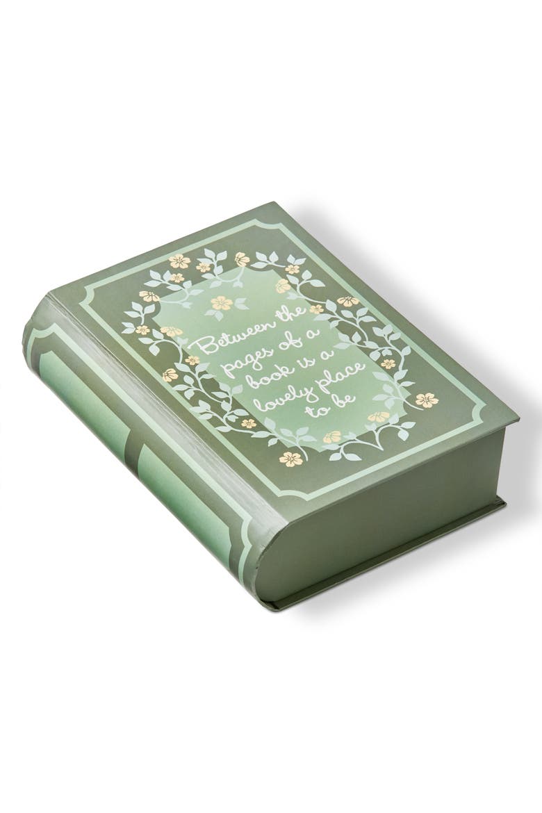 Between The Pages Decorative Book Box Green Multi 7.5 x 9.75 x 2.75 in, Main, color, Green