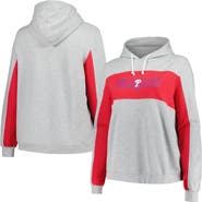 PROFILE Women's Profile Heather Gray Philadelphia Phillies Plus Size Pullover Jersey Hoodie