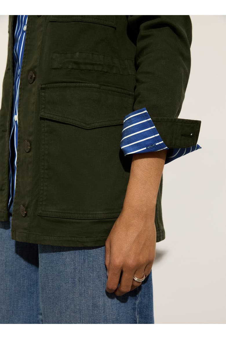 Drake Organic Cotton Utility Jacket, Alternate, color, Deep Khaki