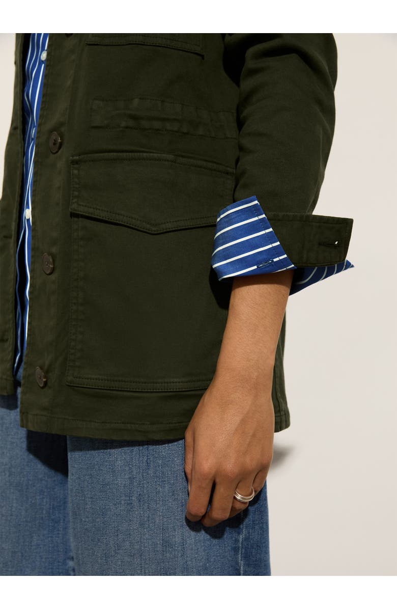 Baukjen Drake Organic Cotton Utility Jacket, Alternate, color, Deep Khaki