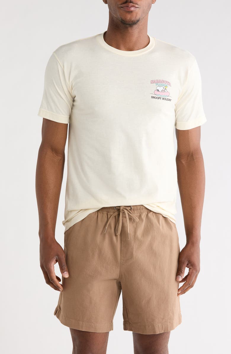 The Forecast Agency Peanuts Sarasota Graphic T-Shirt, Main, color, Cream