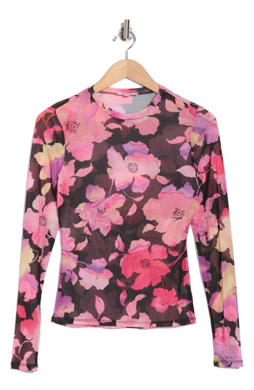 Afrm Los Angeles Sunny Long Sleeve Mesh Top