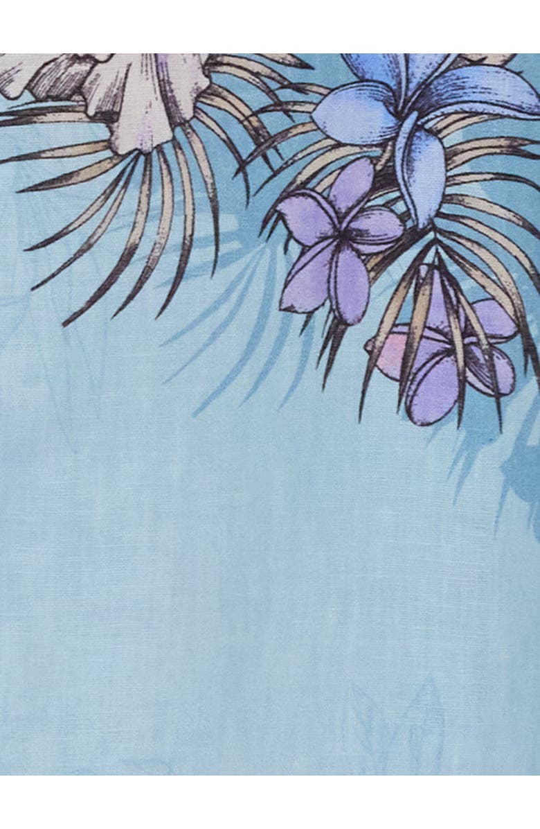 Lords of Harlech Exotic Floral Womens Wide-Leg Pant, Alternate, color, Exotic Floral Teal