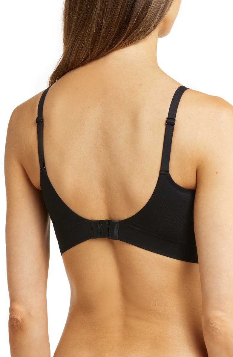 Chantelle Lingerie Smooth Comfort Seamless Padded Bralette, Alternate, color, Black