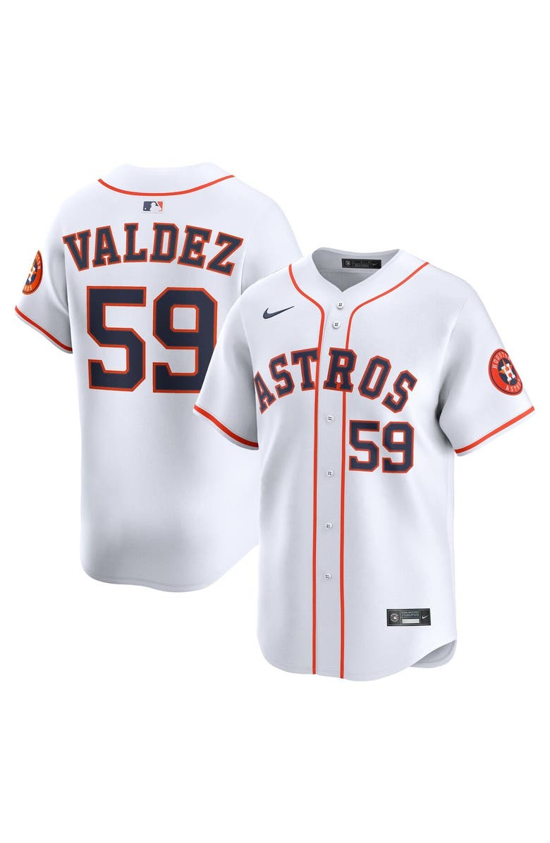 Nike Men's Nike Framber Valdez White Houston Astros Home Limited Player Jersey, Main, color, White