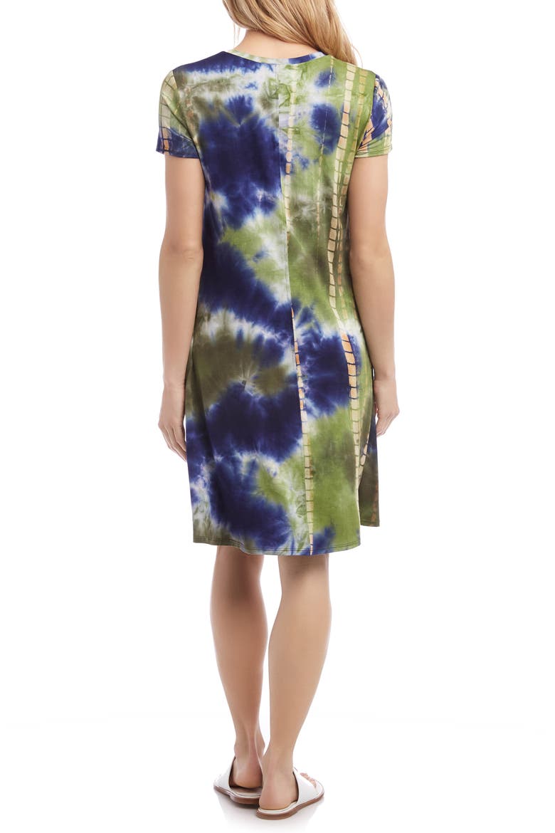 Quinn V-Neck T-Shirt Dress, Alternate, color, TYE DYE