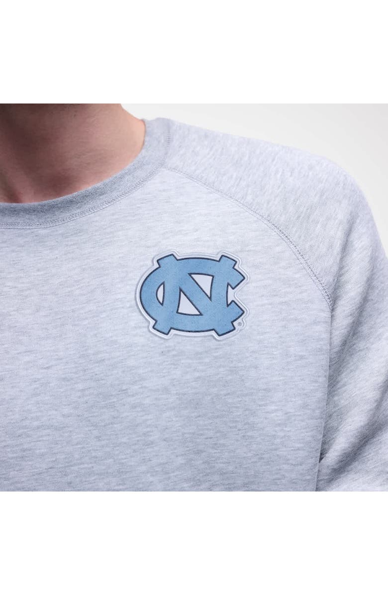 Nike Men's Nike Heather Gray North Carolina Tar Heels Tech Fleece Raglan Sweatshirt, Alternate, color, Heather Gray