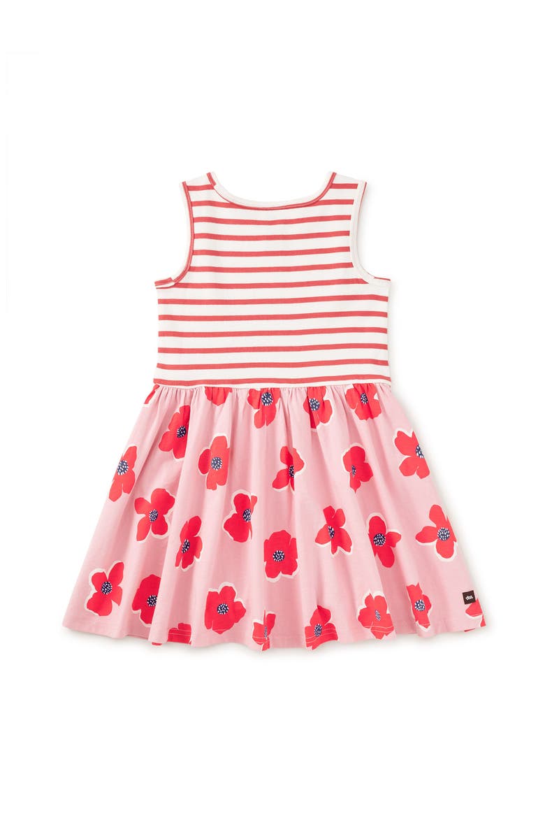 Print Mix Tank Skirted Dress, Alternate, color, Rock Floral