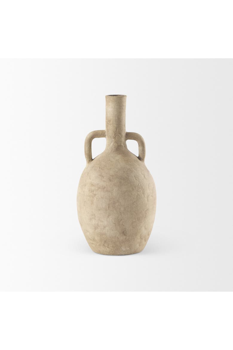 Zenni Ceramic Vase, Alternate, color, Beige