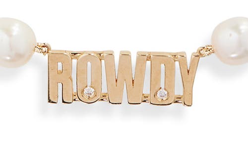 Established Rowdy Pearl Necklace In Neutral