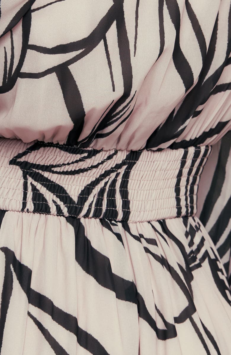 FLYING TOMATO Floral Long Sleeve Maxi Dress, Alternate, color, Taupe Black