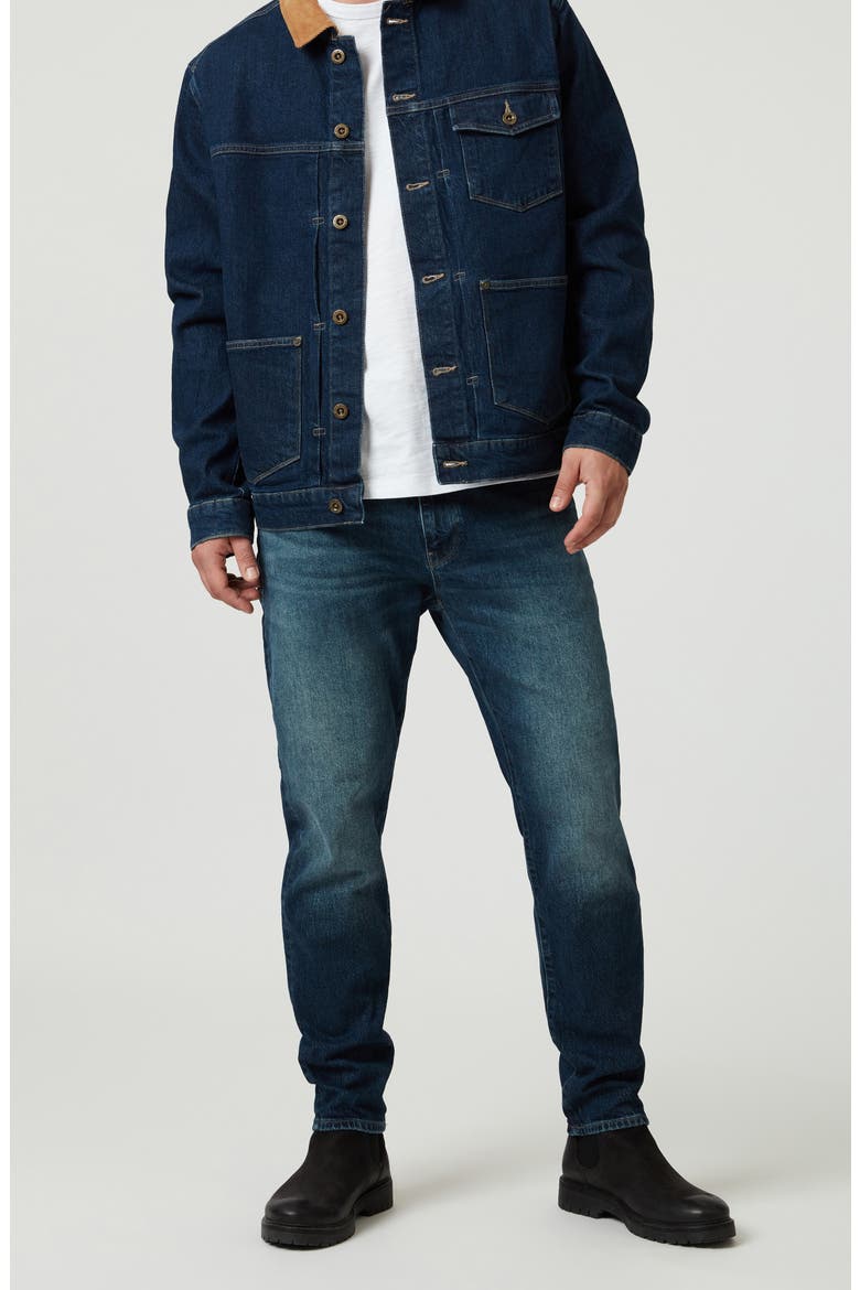 London Relaxed Tapered Jeans, Alternate, color, DEEP BLUE DENIM