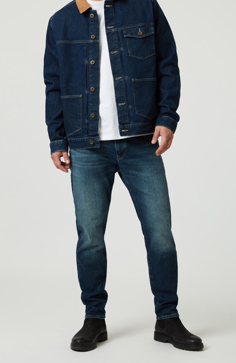 Mavi Jeans London Relaxed Tapered Jeans, Alternate, color, Deep Blue Denim