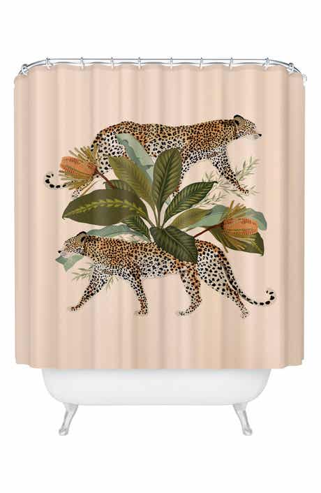 Deny Designs Risette Cheetah Print Light Shower Curtain