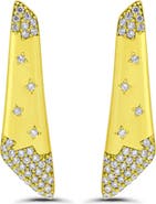 Christian Siriano New York Cubic Zirconia Pav%C3%A9 Linear Earrings