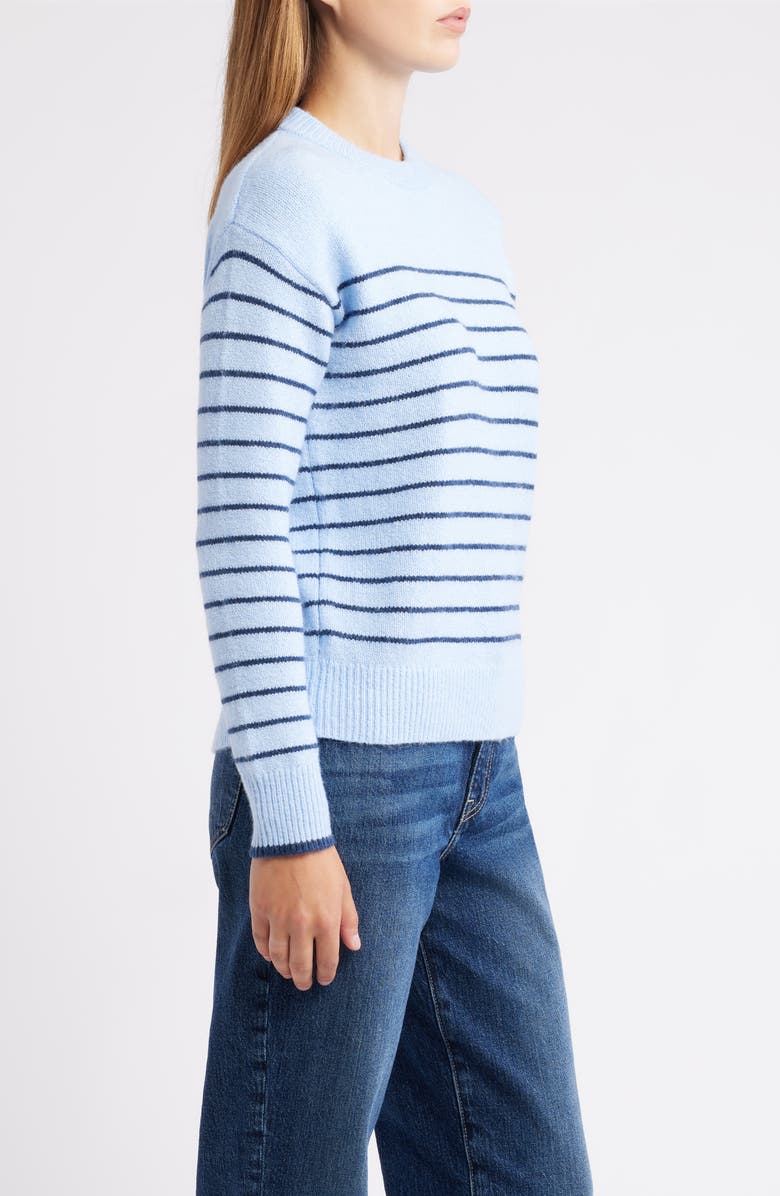 Caslon<sup>®</sup> Stripe Relaxed Fit Sweater, Alternate, color, Blue Windsurfer- Navy Stripe