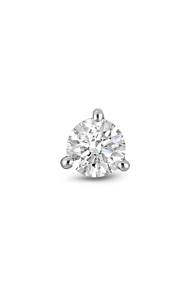 18K Gold Round Cut Diamond Stud Earrings - .05ct.–.50ct., Alternate, color, WHITE