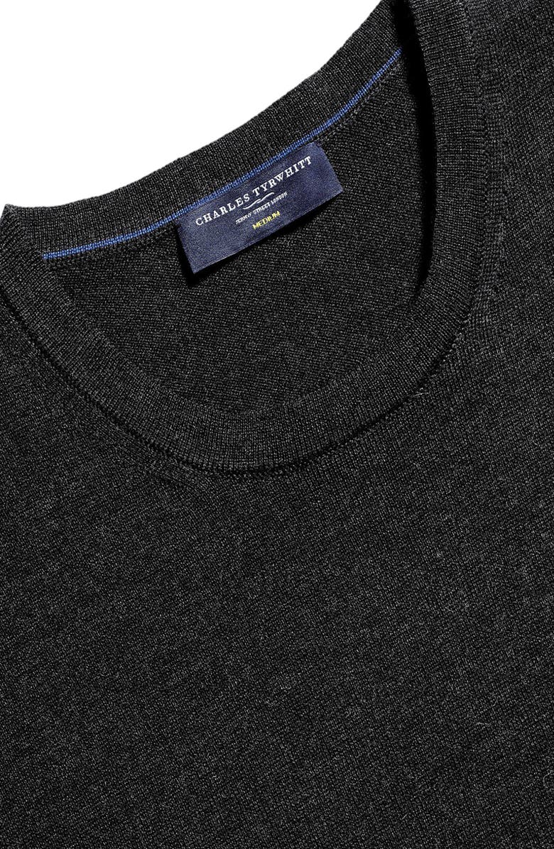 Charles Tyrwhitt Merino Wool Crewneck Sweater, Alternate, color, 