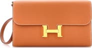 Pre-Owned Hermes Constance To Go Wallet Evercolor