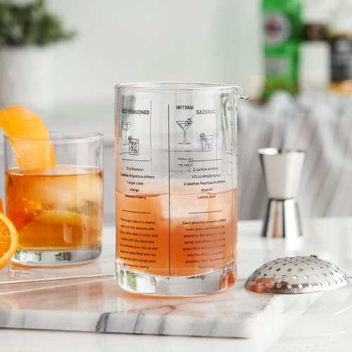True Recipe Mixing Glass In Transparent