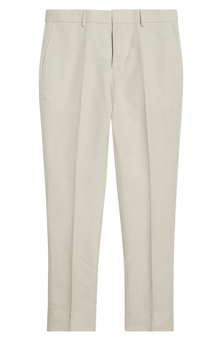 Open Edit Linen Blend Pants, Alternate, color, Ivory Dove