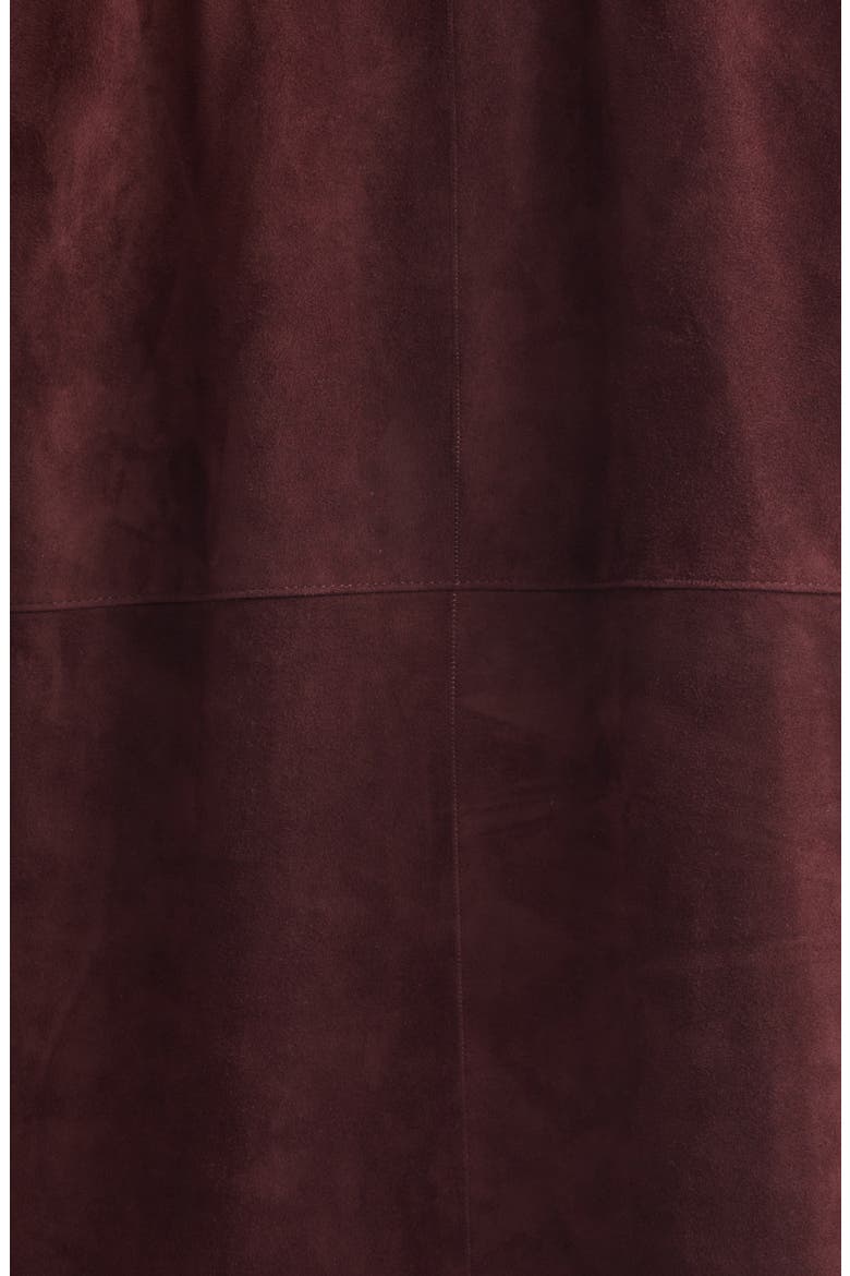 Suede Shirt Jacket, Alternate, color, RED