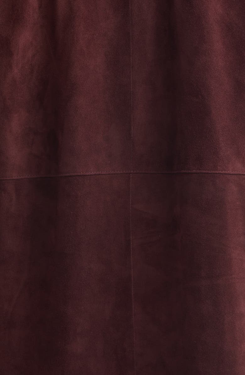 Max Mara Suede Shirt Jacket, Alternate, color, Red