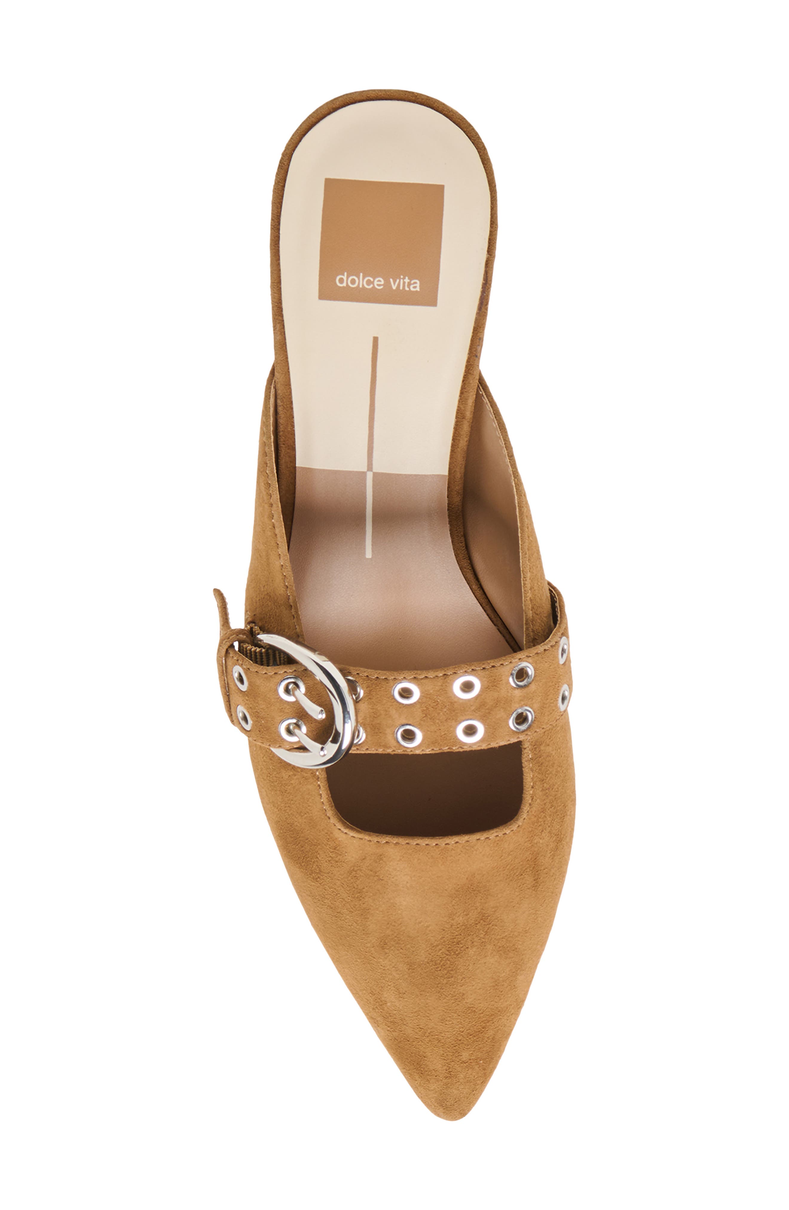 Cyrah Mule, Alternate, color, COGNAC SUEDE