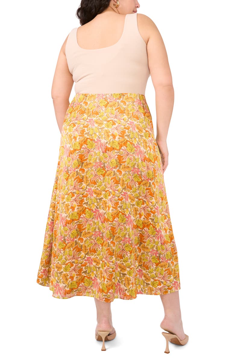 Vince Camuto Bias Cut A-Line Maxi Skirt, Alternate, color, Crushed Orange