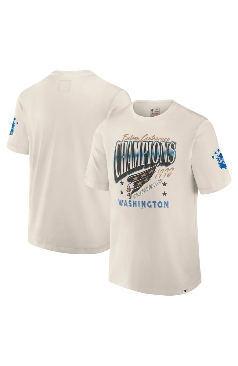 FANATICS Men's Fanatics White Washington Capitals Decades Collection Timeless T-Shirt, Main, color, White