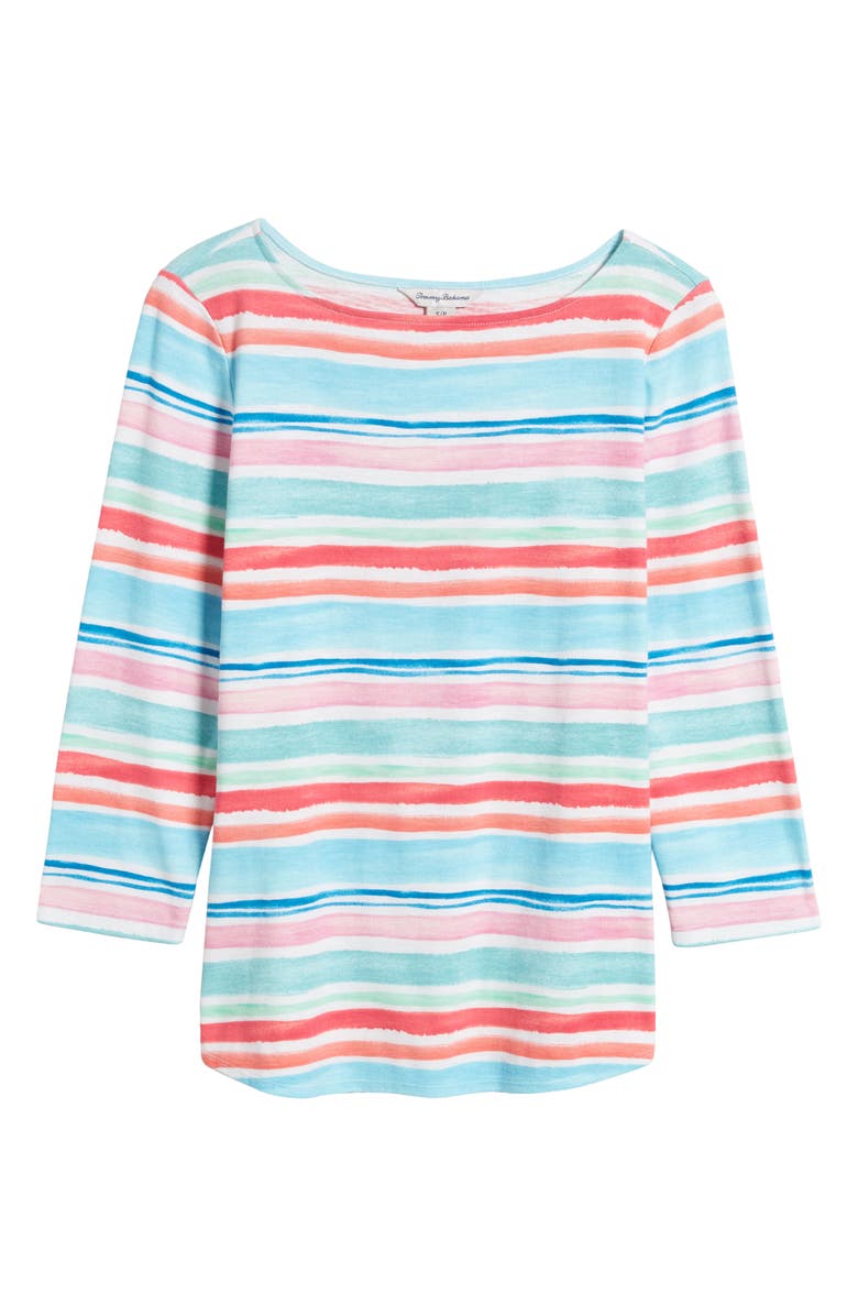 Tommy Bahama Ashby Isles Seabreeze Stripe Cotton Top, Alternate, color,