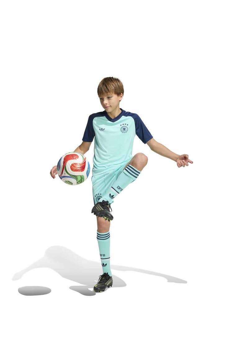 Youth adidas Turquoise Germany National Team 2026 Pre-Match Top, Alternate, color, Turquoise