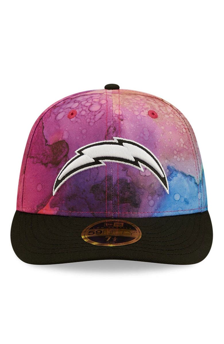 New Era Men's New Era Pink/Black Los Angeles Chargers 2022 NFL Crucial Catch Low Profile 59FIFTY Fitted Hat, Alternate, color, 