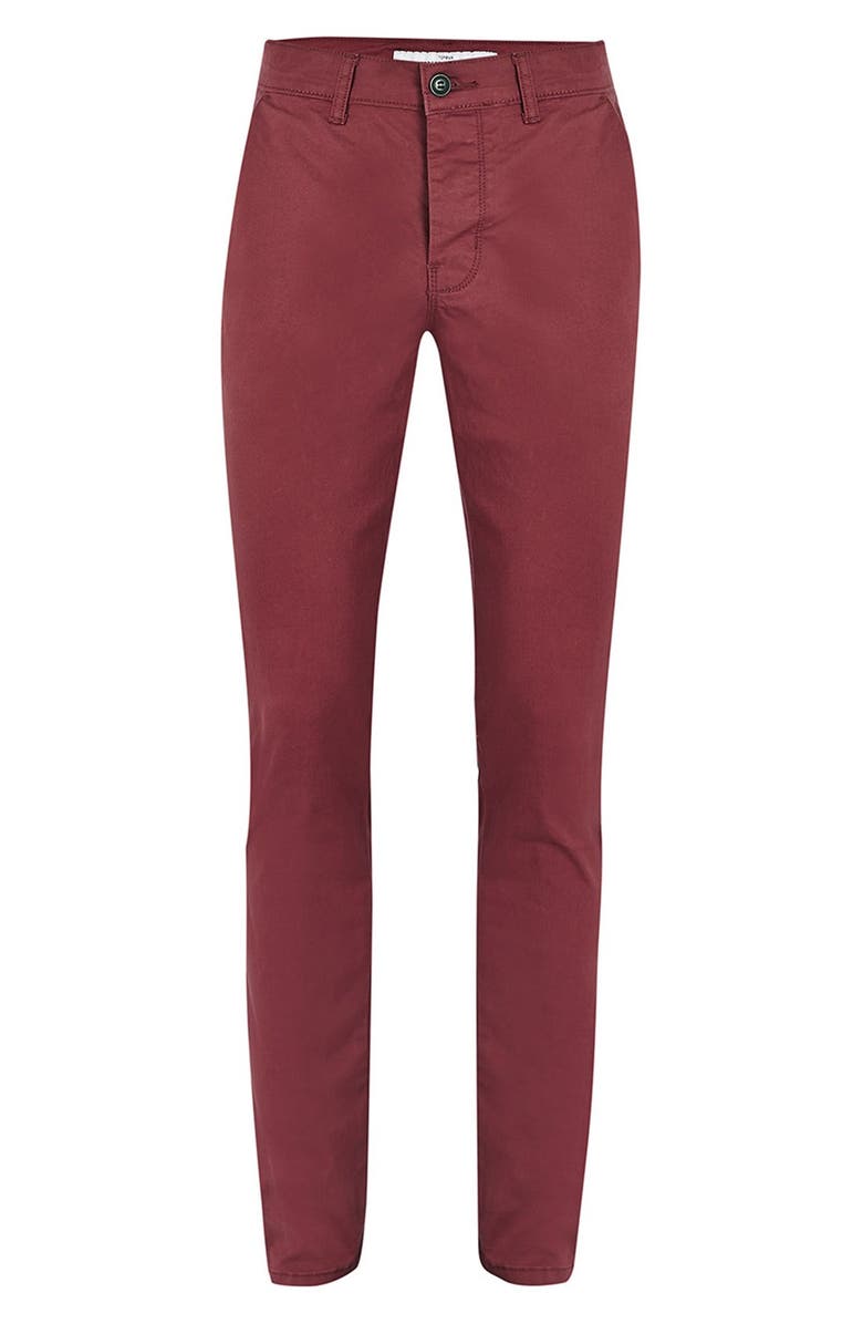 Topman Stretch Skinny Fit Chinos, Alternate, color,